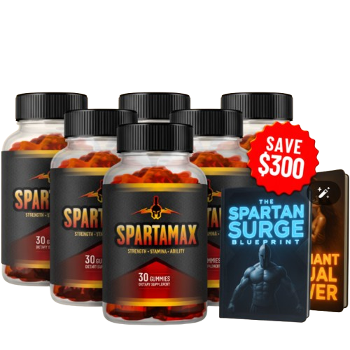 Spartamax 6 Bottles Best Value + Bonus Books