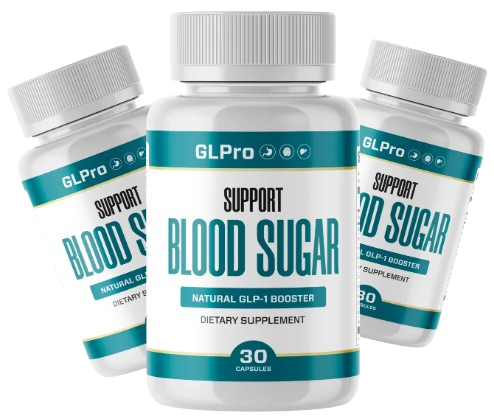 GLPro Blood Sugar Support - Natural Supplement Bottle