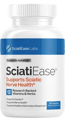 SciatiEase supplement bottle for sciatic nerve support